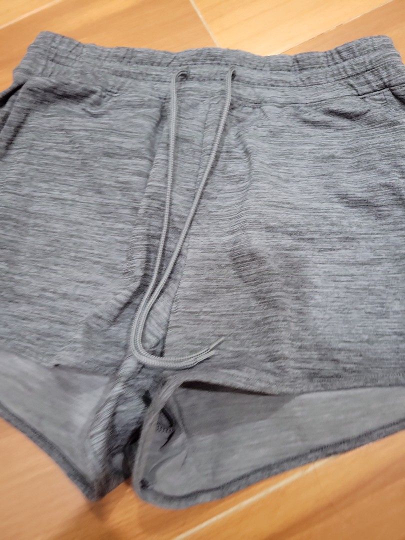 Uniqlo Grey Gym Shorts, Women's Fashion, Bottoms, Shorts on Carousell