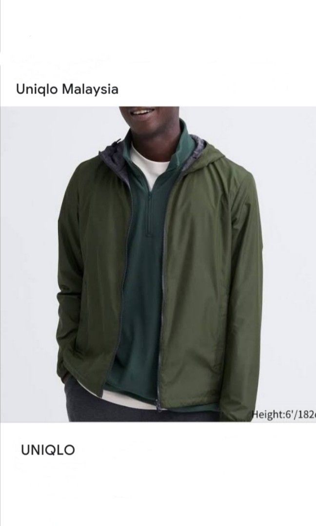 Uniqlo mens waterproof jacket hotsell