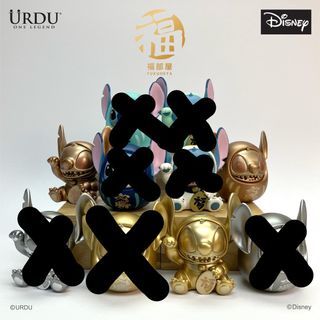 URDU Disney 100週年 史迪仔盲盒 達摩 招財貓