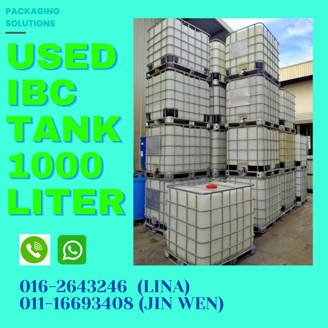 USED IBC TANK 1000L, Furniture & Home Living, Home Improvement & Organisation, Home Improvement