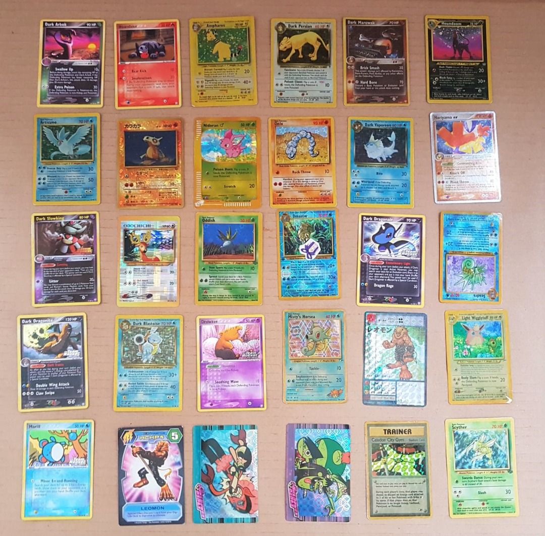 Various Card Games, Pokemon Digimon, Harry Potter, Neopets, Konami