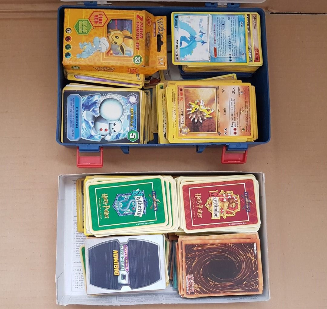 Various Card Games, Pokemon Digimon, Harry Potter, Neopets, Konami