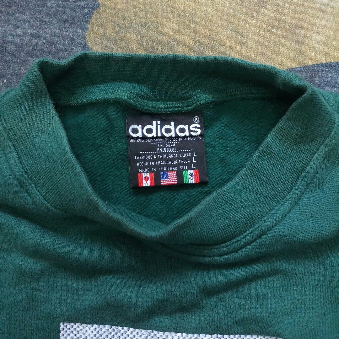 Adidas equipment rare hotsell 90s embroidered sweatshir