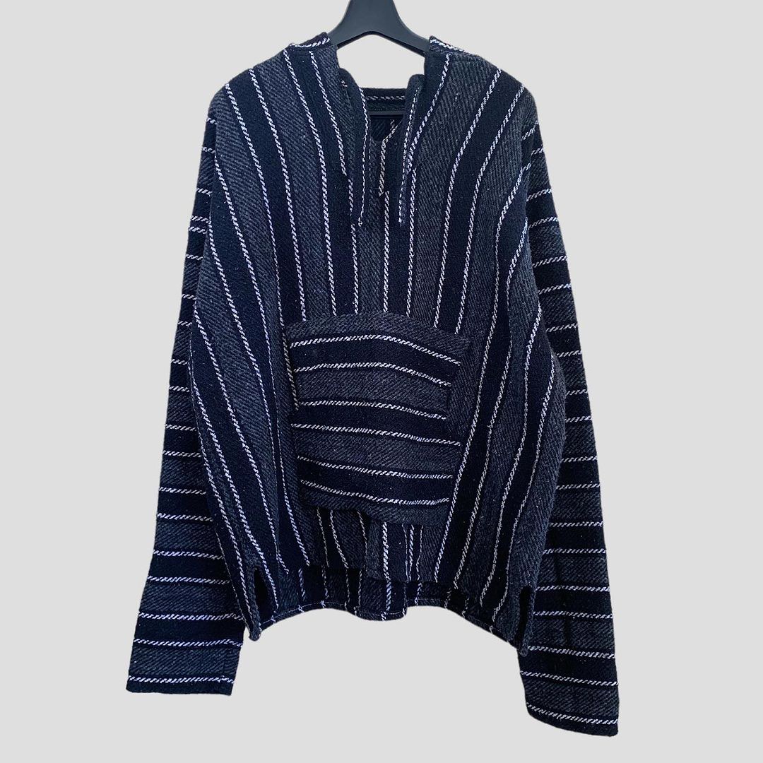 Vintage Baja Knitted Hoodie Jacket on Carousell