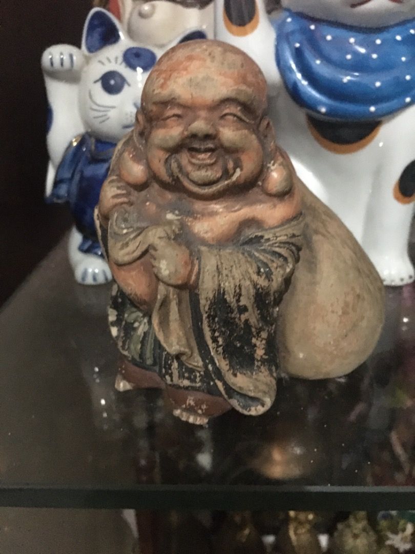 Vintage stoneware buddha (Category: Religious Items) located in Batangas. Submitted by girlmeetspurple (Listing ID 1246264130, Image 1). Description: .