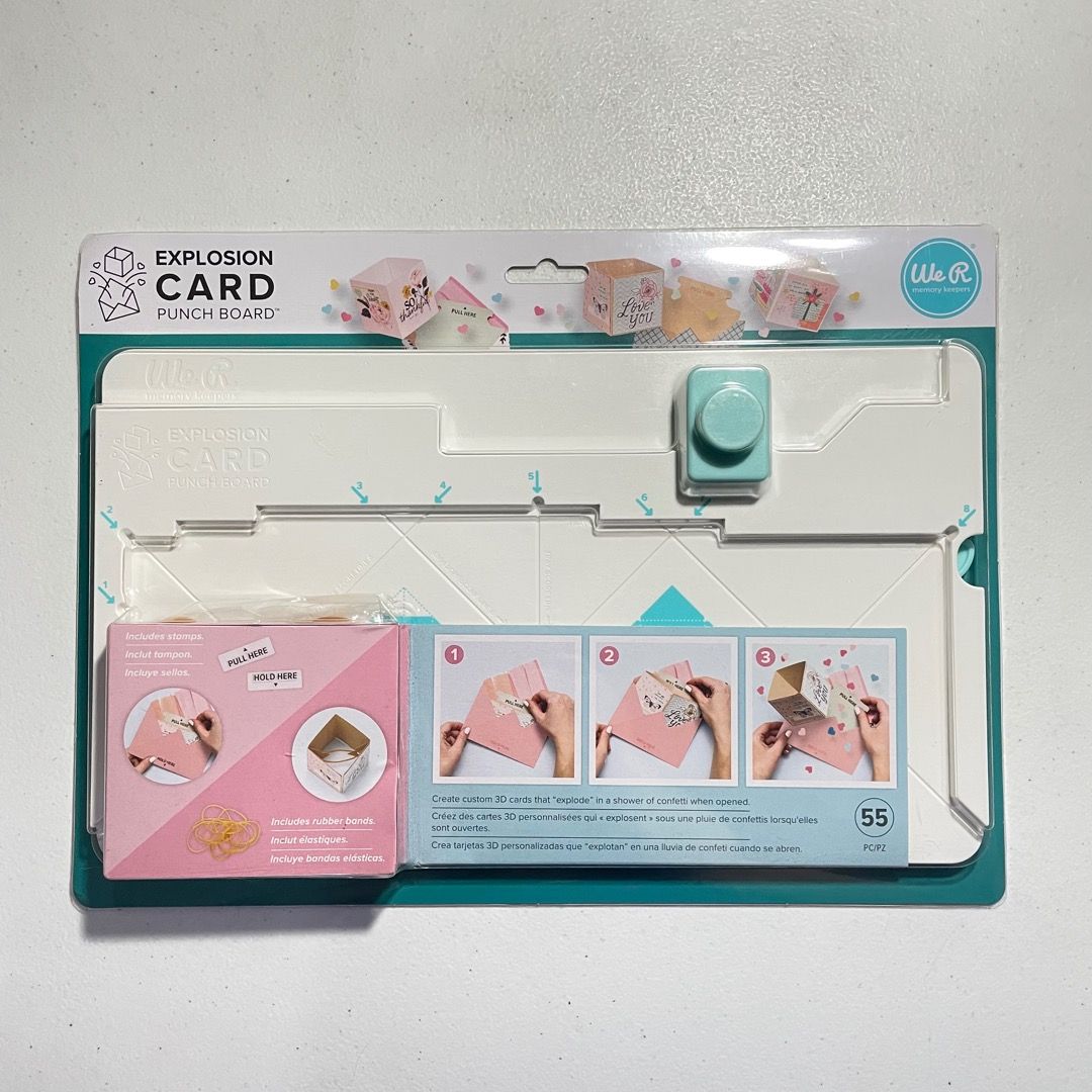 We R Memory Keepers Explosion Card Punch Board, Hobbies & Toys ...