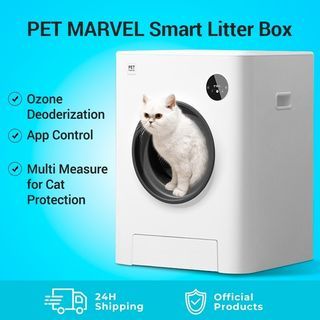 Xiaomi PET MARVEL Smart Cat Auto Litter Box 1.5kg-9kg Cat | Cats Over 6 Months | Cat Toilet | Automatic Cleaning | Anti-Splash | Shovel-free | Smart-App Control | Xiaomi Youpin | 鸟语花香电动猫砂盆 Kotak Sampah Pintar Tandas Kucing
RM1,320