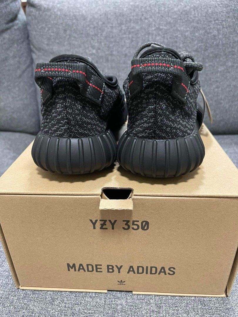 Yeezy 350 Pirate Black 9.5 (Category: Sneakers) located in Mandaluyong City. Submitted by mimibfly (Listing ID 1246321459, Image 3). Description: FOR SALE 🔥 Yeezy 350 Pirate Black size 9.5 - 13,000 Adidas PH online release PM for additional photos Meetups: Mandaluyong or BGC MOP: GCash or BPI.