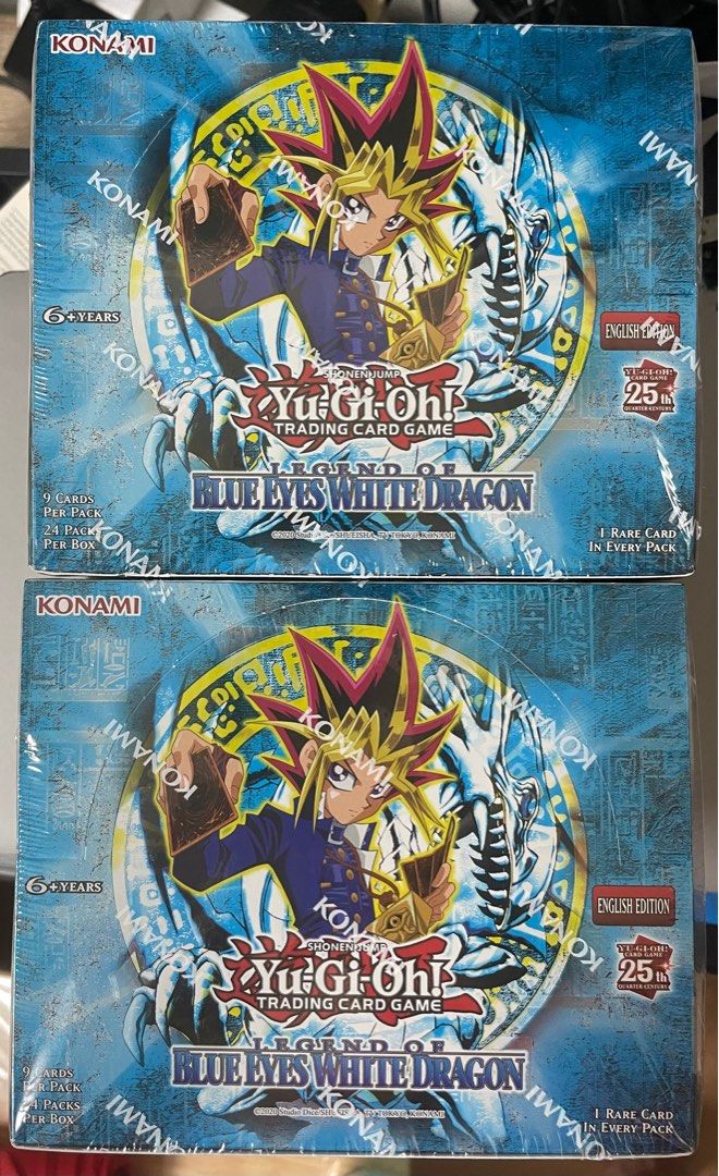 Yugioh 25th Anniversary Legend Of Blue Eyes White Dragon Booster Box,  Hobbies & Toys, Toys & Games on Carousell