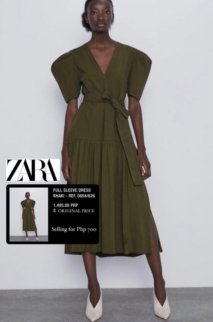 Zara military dress hot sale