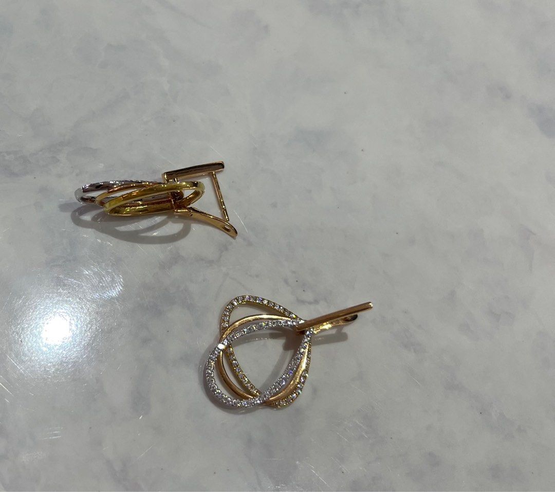 Gold geometric sale earrings