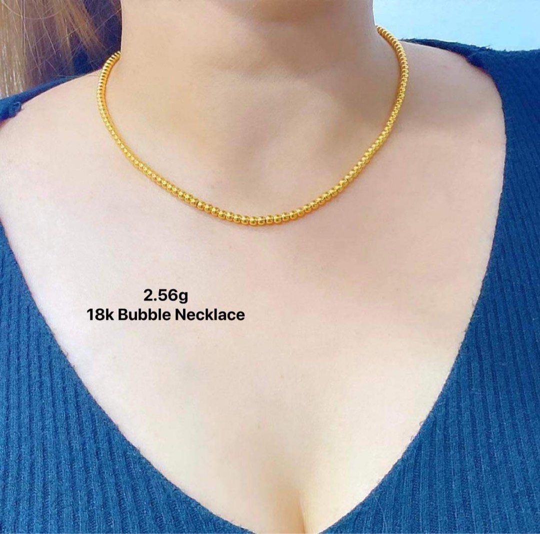 Gold best sale bubble chain