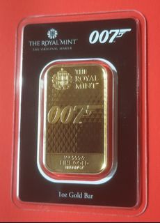 1 oz Gold Bar Royal Mint 007