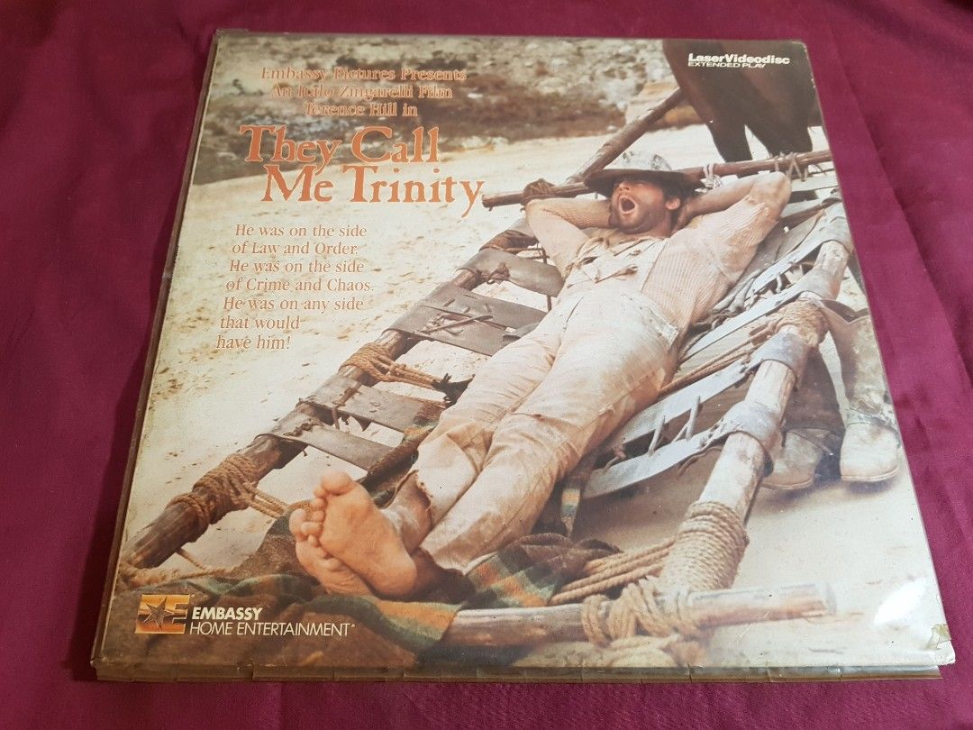 1st Press Cult Cowboy 1971 They Call Me Trinity Movie LD Laserdisc ...