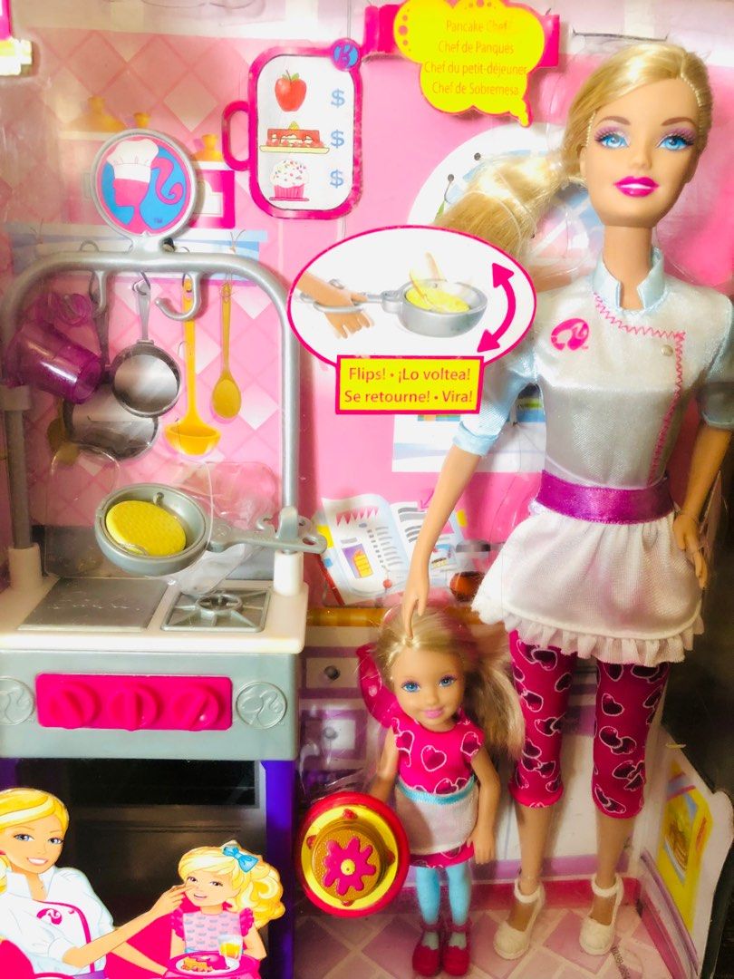 Barbie pancake chef shop