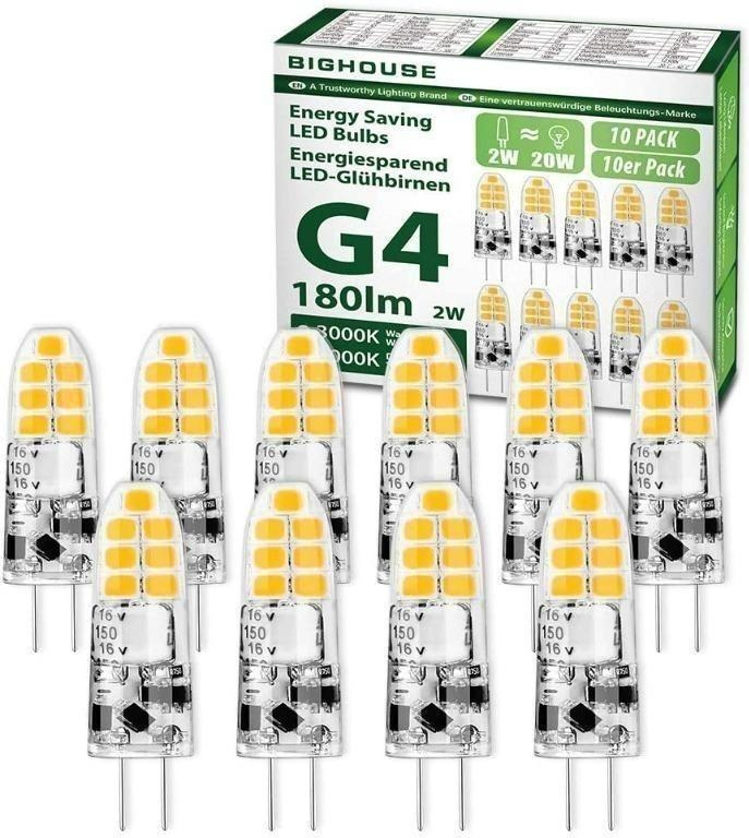 Auting Ampoule G4, Ampoule G4 LED 2W Équivalent 20W Ampoule