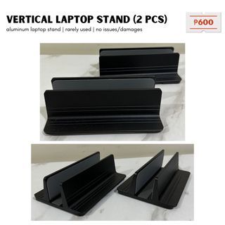 2pcs Aluminum Vertical Laptop Stand