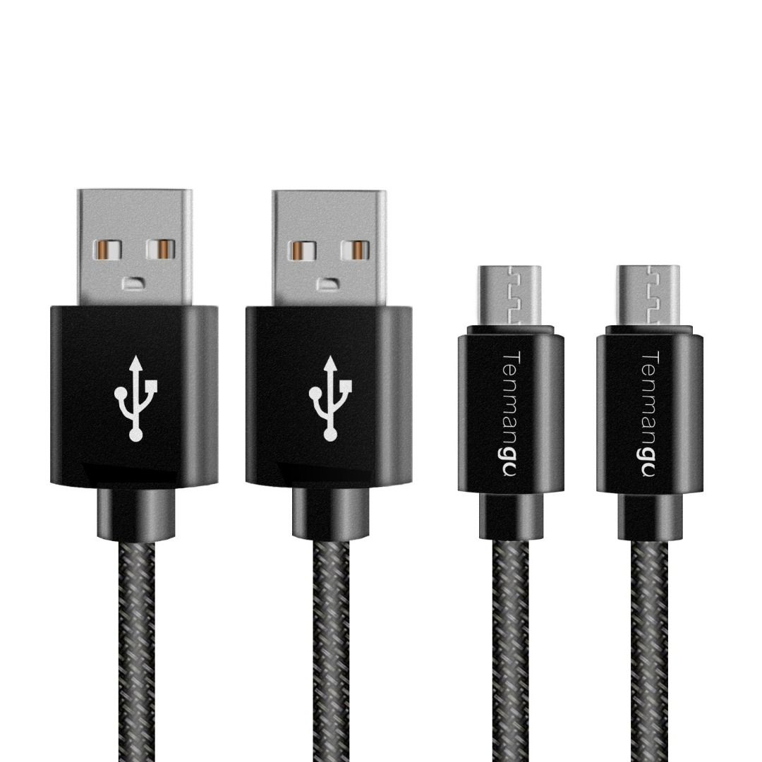 onn. 3ft USB-a to C, Lightning, Micro Cable for iPhone, iPad, LG