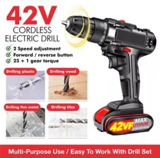 Black & Decker 9.6v drill, with slide pack battery and New $45