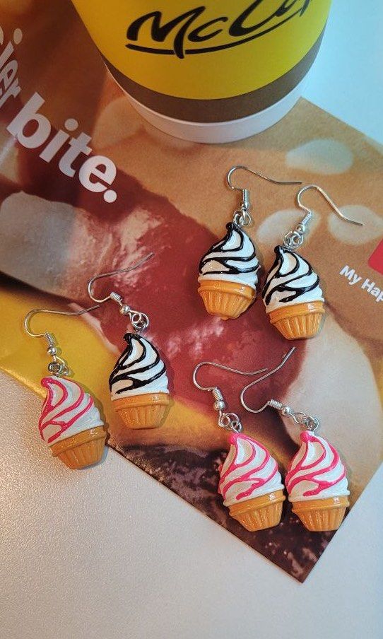 Cute food earrings cheap
