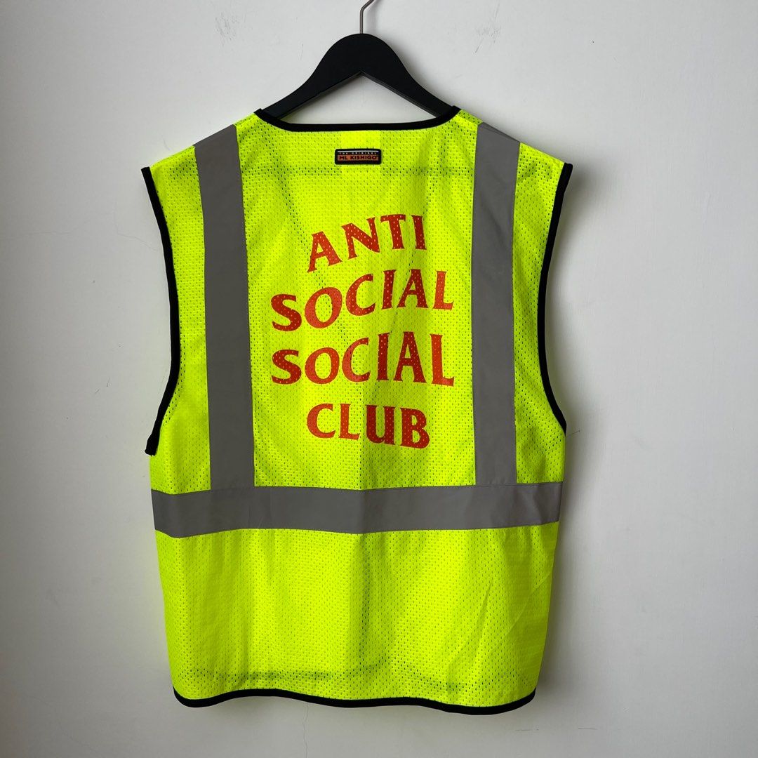 [稀有美品] ANTI SOCIAL SOCIAL CLUB ASSC lit Vest 反光 螢光 背心 3M S M
