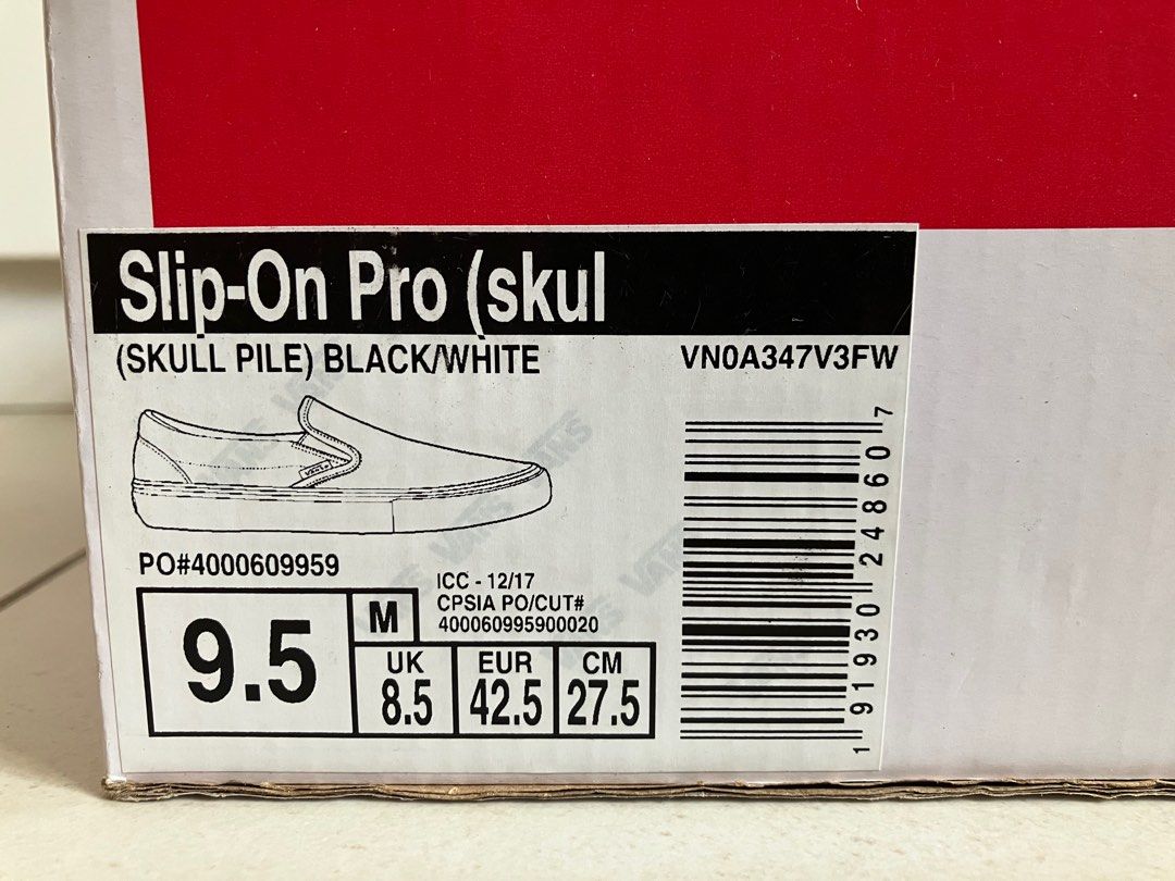 SUPREME X VANS Skull Pile Slip-On Pro UK10.5 US11.5 EU45 Brand New £349.00  - PicClick UK