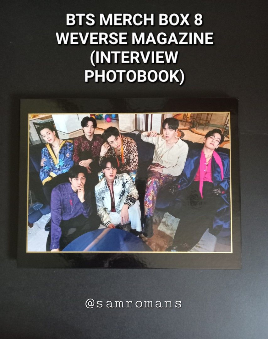 💝 WTS 💝] BTS MERCH BOX 8 WEVERSE MAGAZINE (INTERVIEW PHOTOBOOK