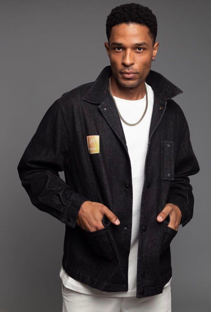 Holographic denim jacket store