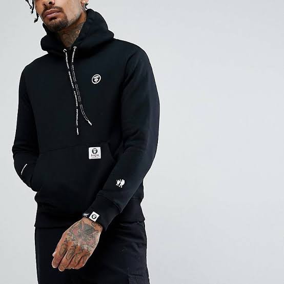 Aape black hoodie by bape, Men's Fashion, Coats, Jackets and Outerwear on  Carousell