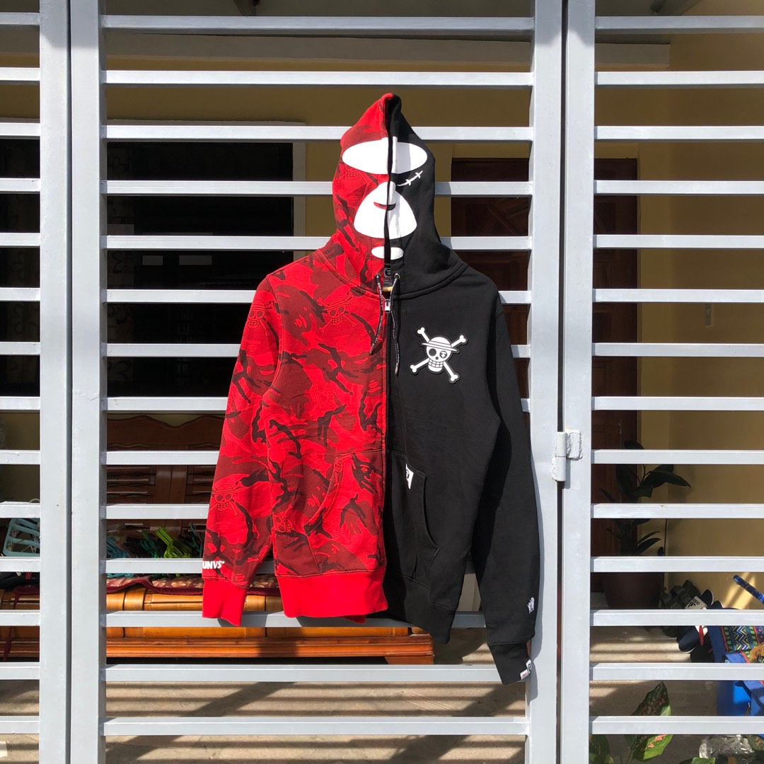 One piece hotsell bape hoodie