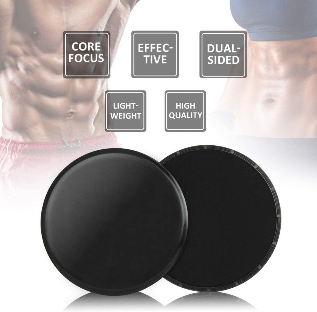 Sliders for Working Out 4 Exercise Sliders Core Exercise Sliders Dual Sided  Disks for Abdominal Exercise, Strengthen Core, Glutes, Abs, Fitness