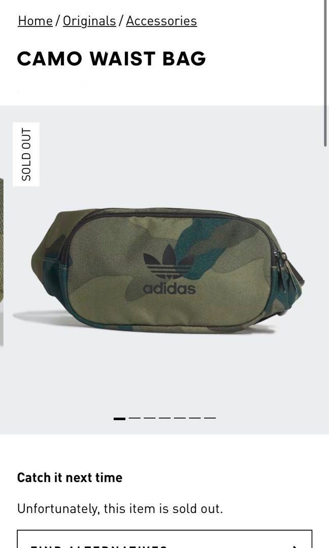 Adidas originals camo waist bag clearance