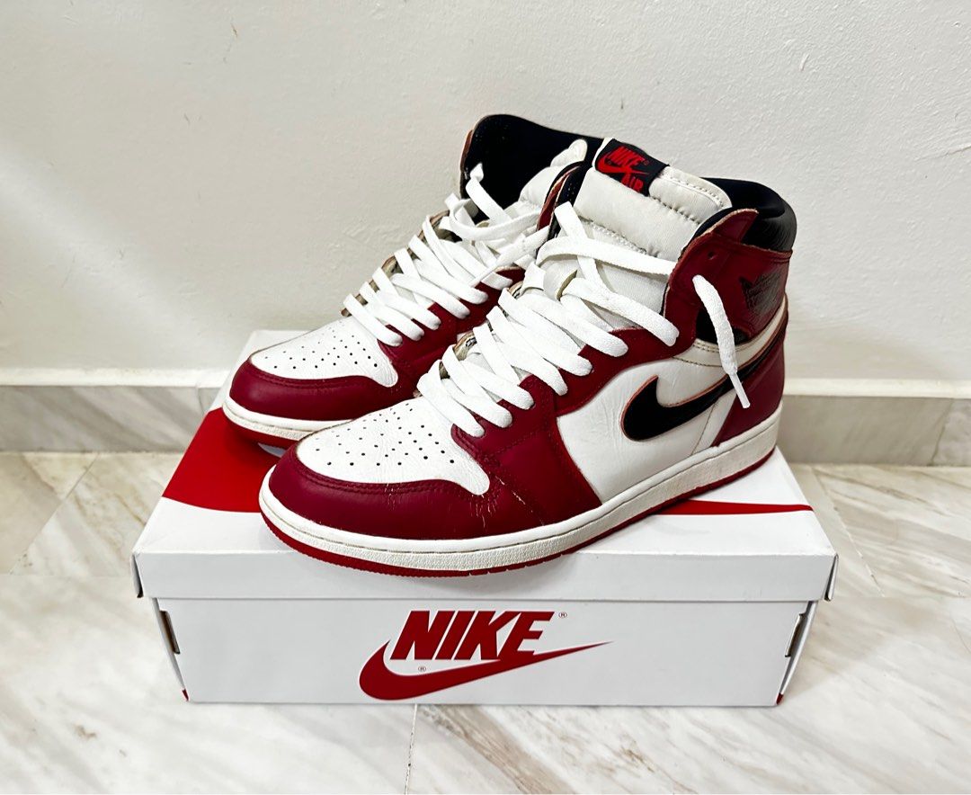 Air jordan 1 chicago white laces on sale