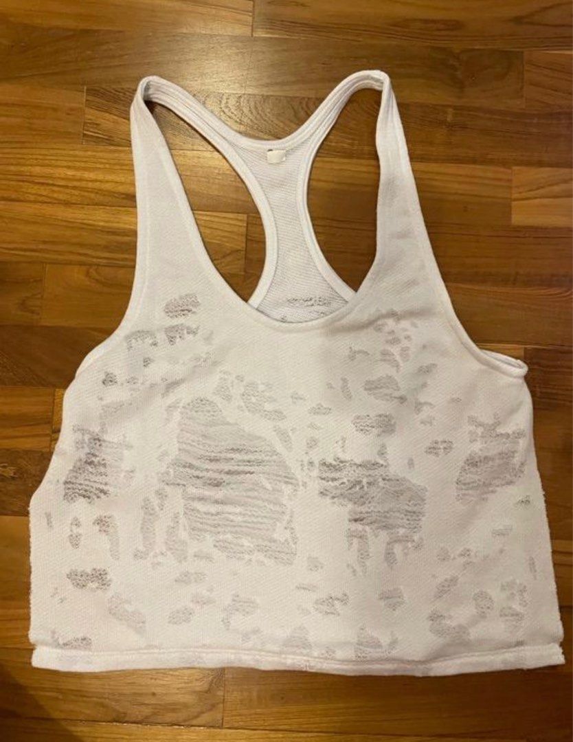 Alo yoga distressed step tank