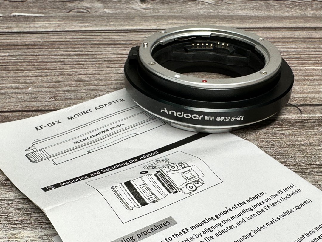 Andoer EFGFX mount adapter 轉接環, 攝影器材, 攝影配件, 其他攝影配件 Carousell