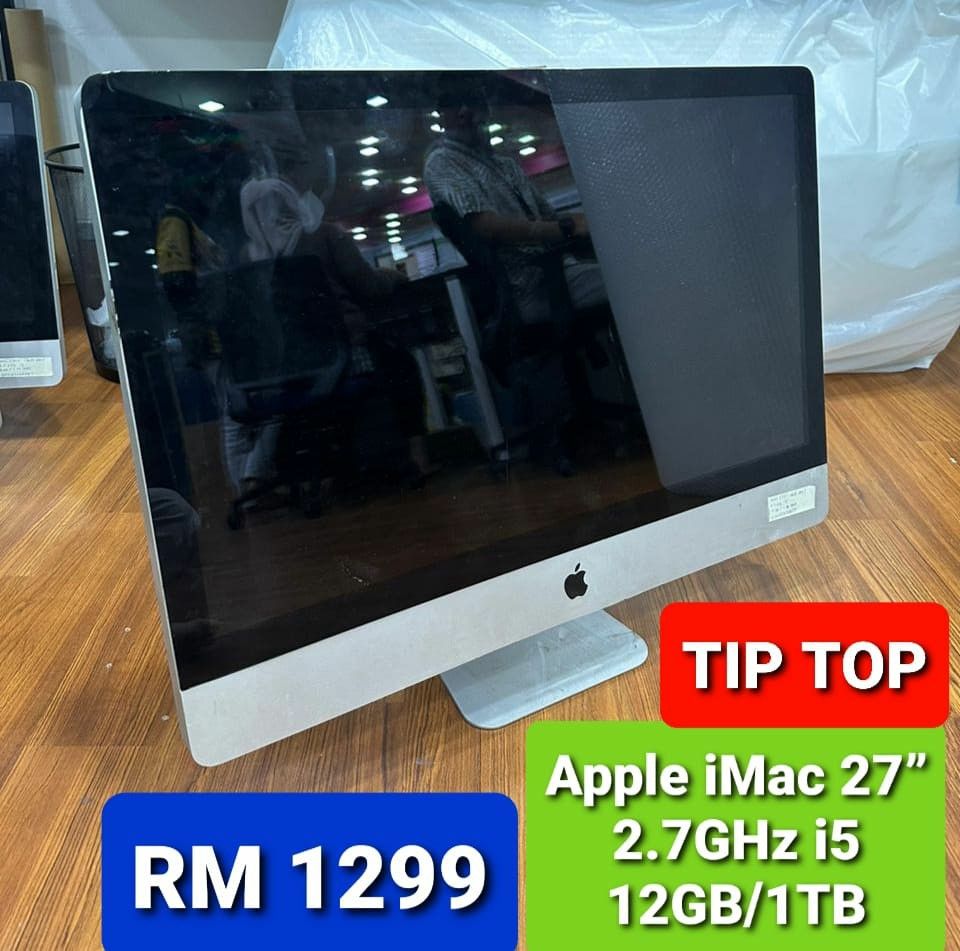 Apple iMac 27” (2011)•2.7GHz i5/12GB/1TB•TIP TOP UNIT☆☆☆☆