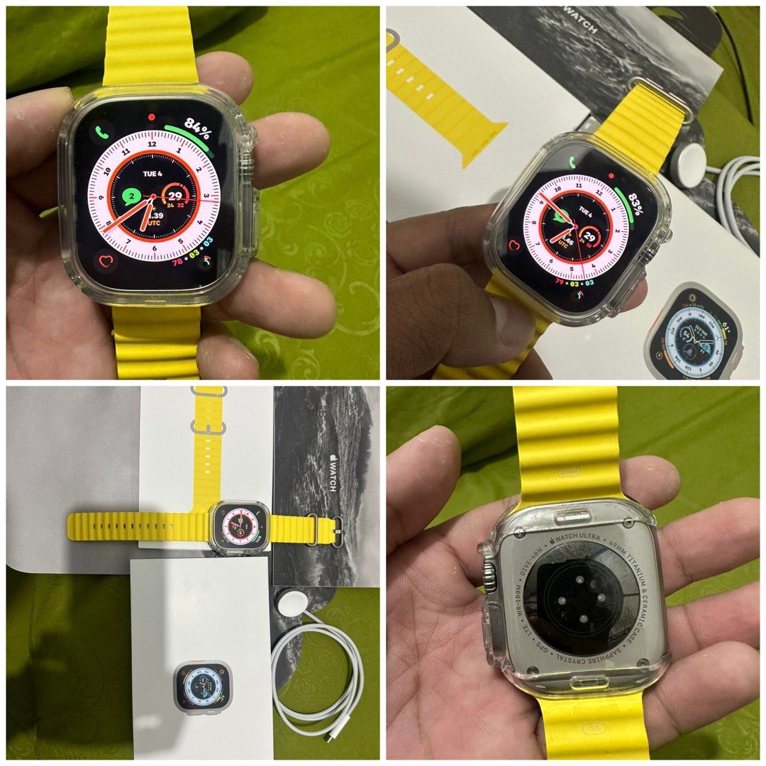 Apple Watch Ultra 49mm Titanium band付き
