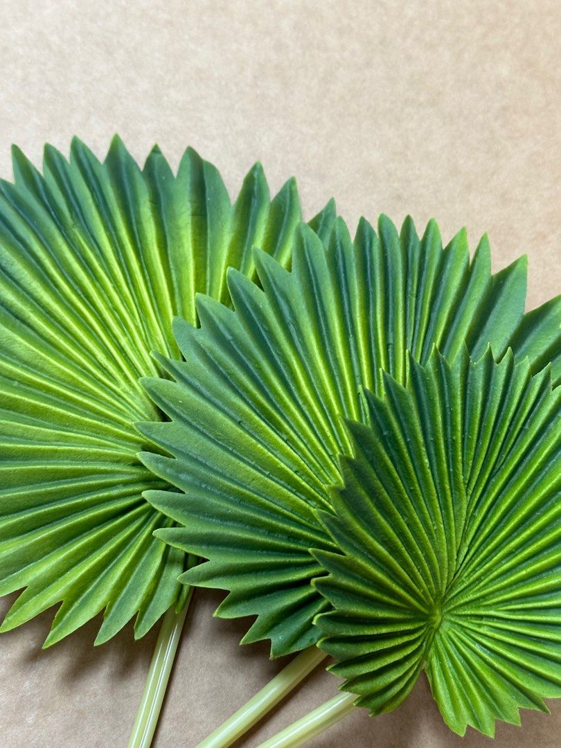 Artificial Foam Green Leaf, Furniture & Home Living, Home Decor, Other Home Decor on Carousell