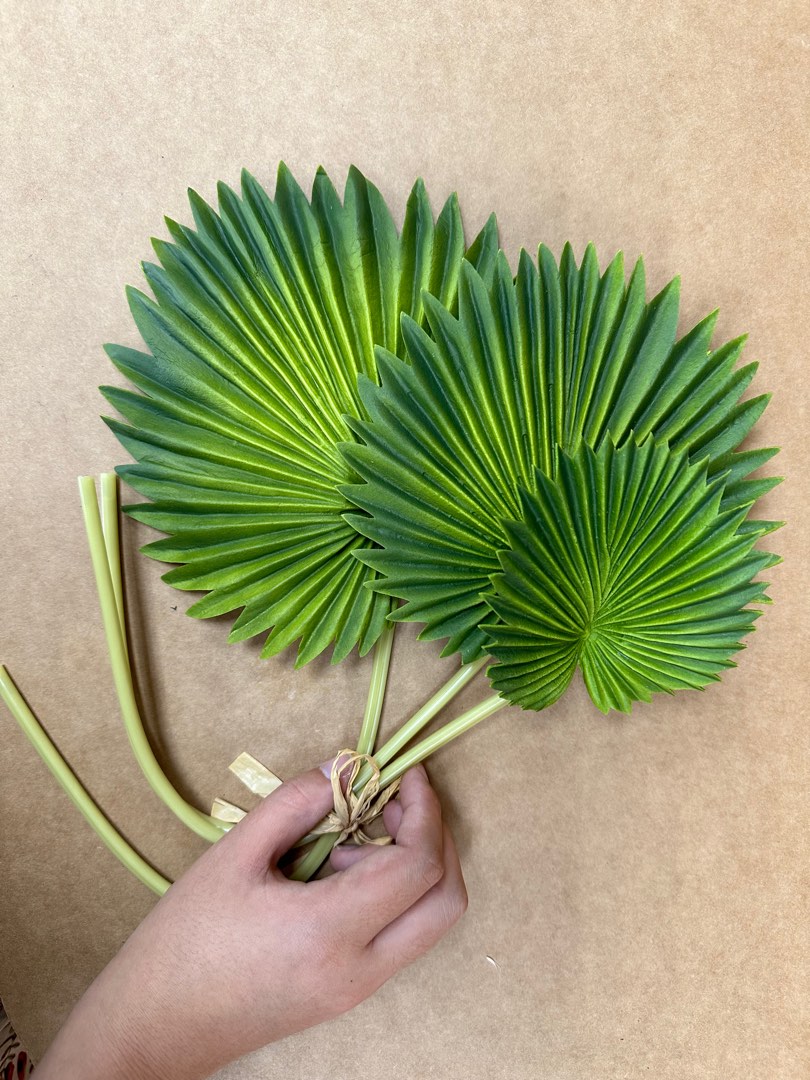 Artificial Foam Green Leaf, Furniture & Home Living, Home Decor, Other Home Decor on Carousell