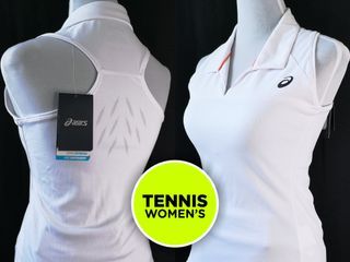 Asics | Motion Dry Club Racerback Sleeveless Tennis Polo Shirt | Size S