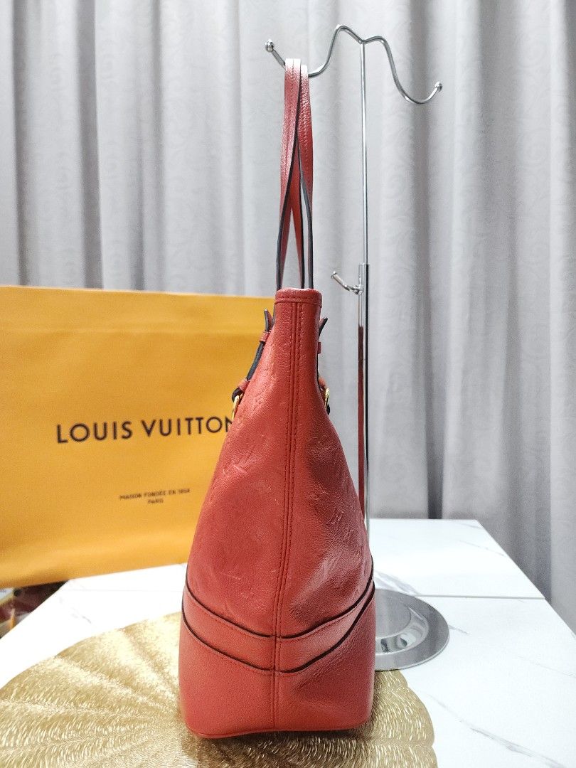 Louis Vuitton Citadine Monogram Empreinte Leather PM Bucket Tote + Pouch  Orient