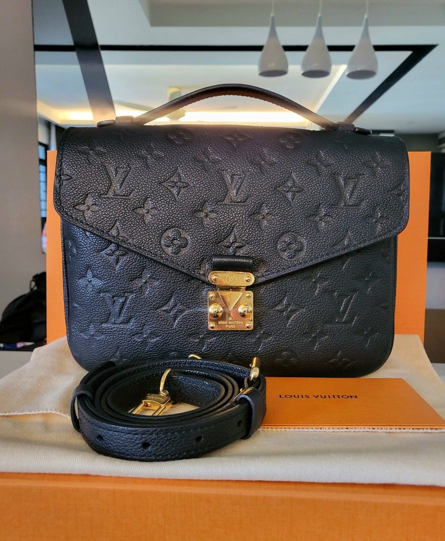 Authentic Louis Vuitton Monogram Pochette Metis Empriente Leather Black  cross body shoulder bag, Luxury, Bags & Wallets on Carousell