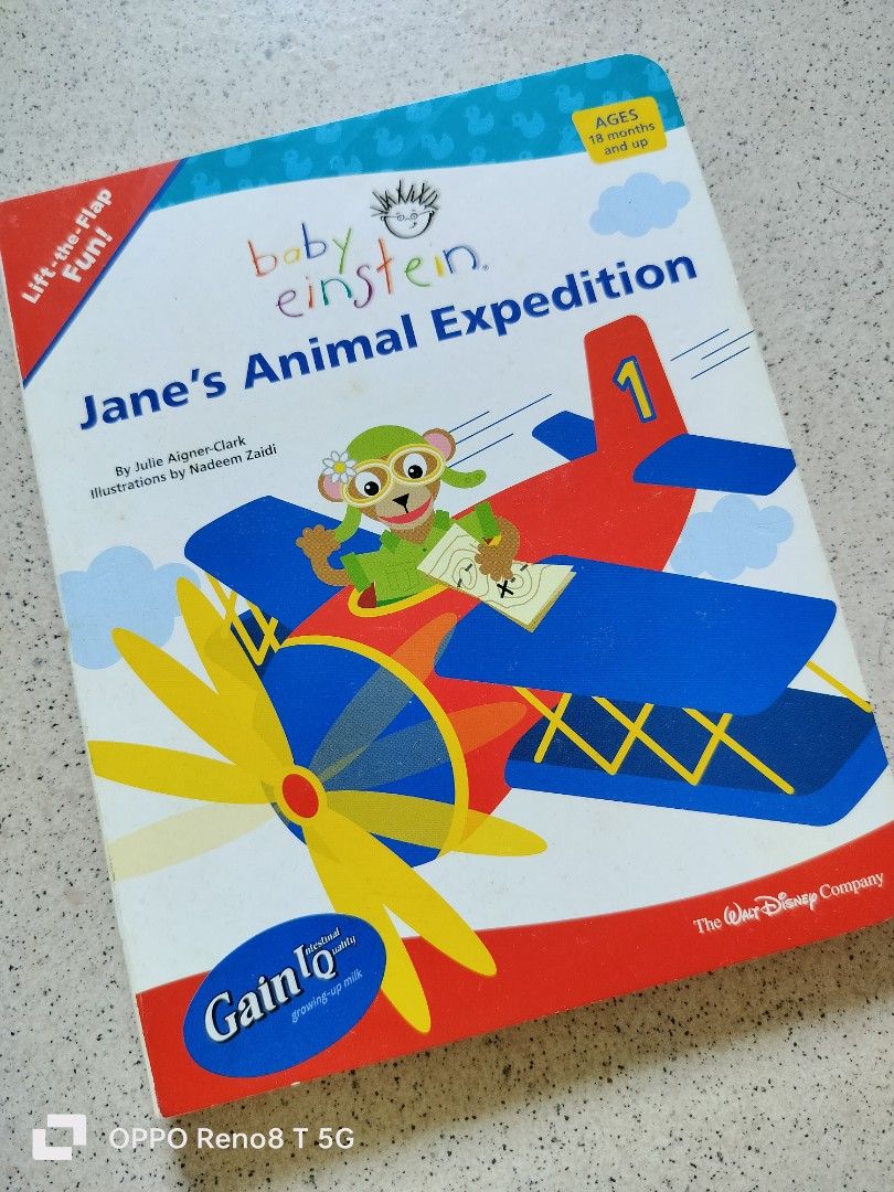Baby Einstein Lift the Flap Fun Book Jane s Animal Expedition