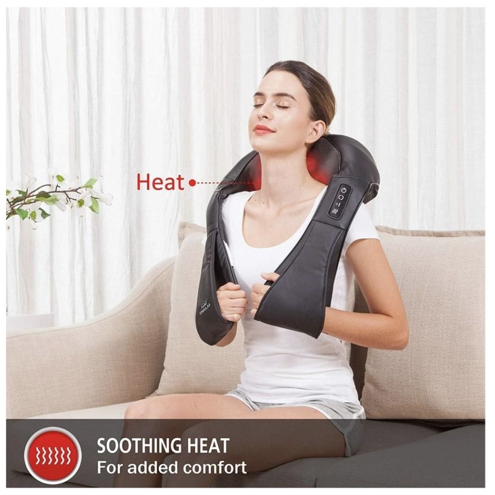 Shiatsu Neck and Back Massager with Soothing Heat, iKristin Electric Deep  Tissue 3D Kneading Massage Pillow for Shoulder, Leg, Body Muscle Pain