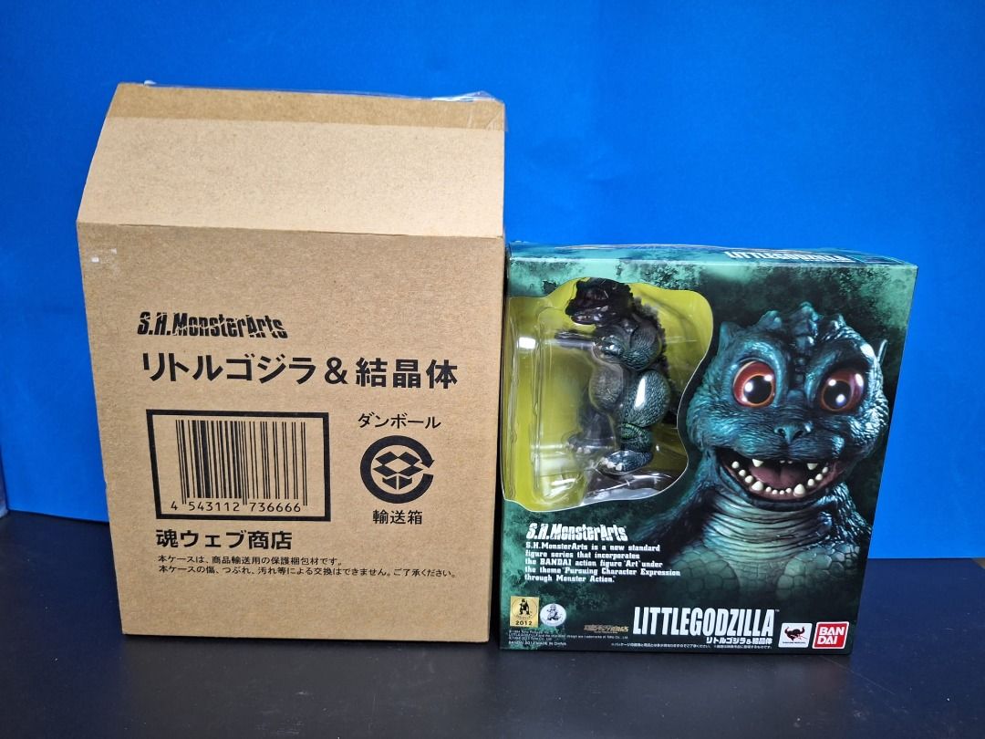 Bandai S.H.MonsterArts SHM BB 哥斯拉little godzilla 附結晶體絕版魂