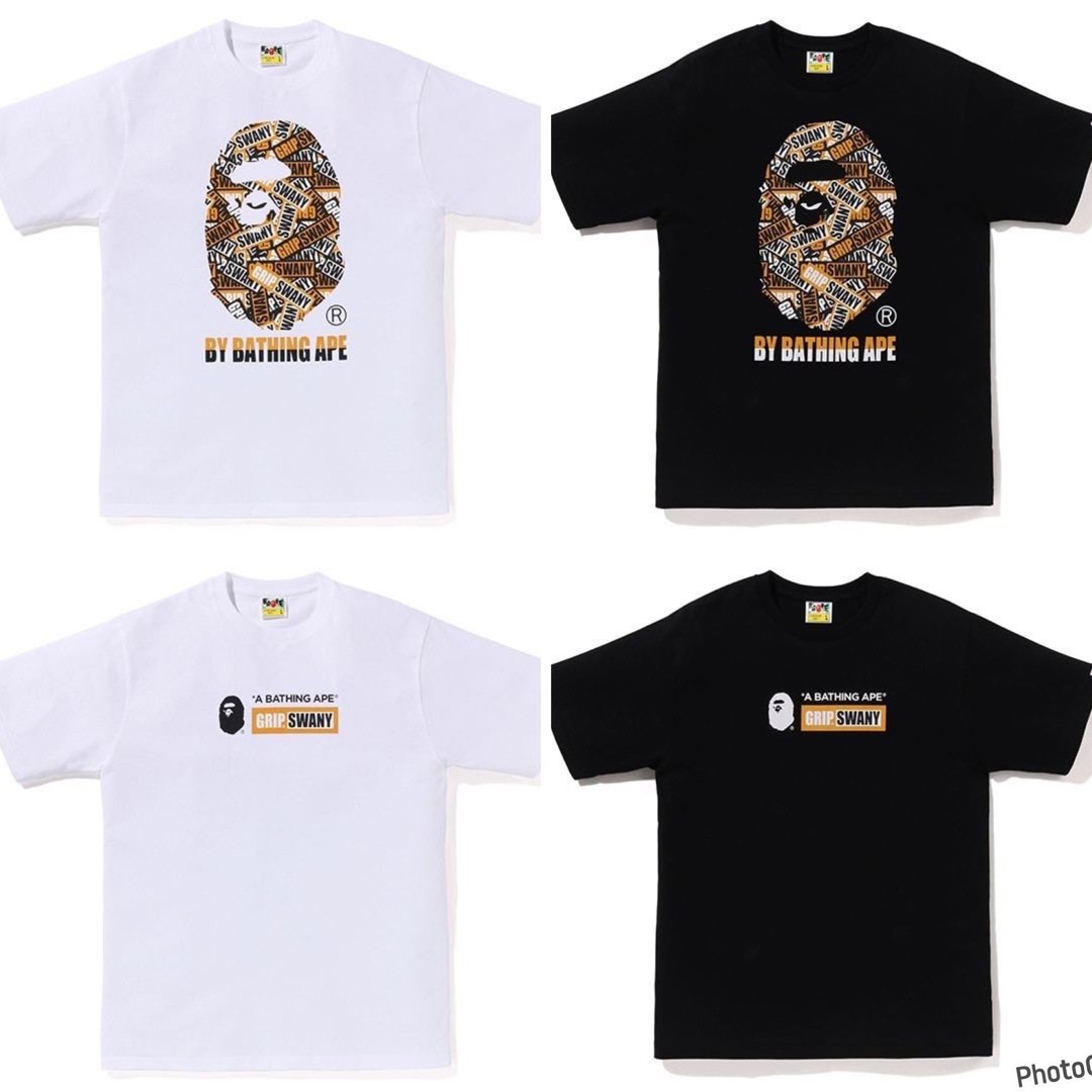 BAPE X GRIP SWANY BY BATHING APE TEE - Tシャツ/カットソー(半袖/袖なし)