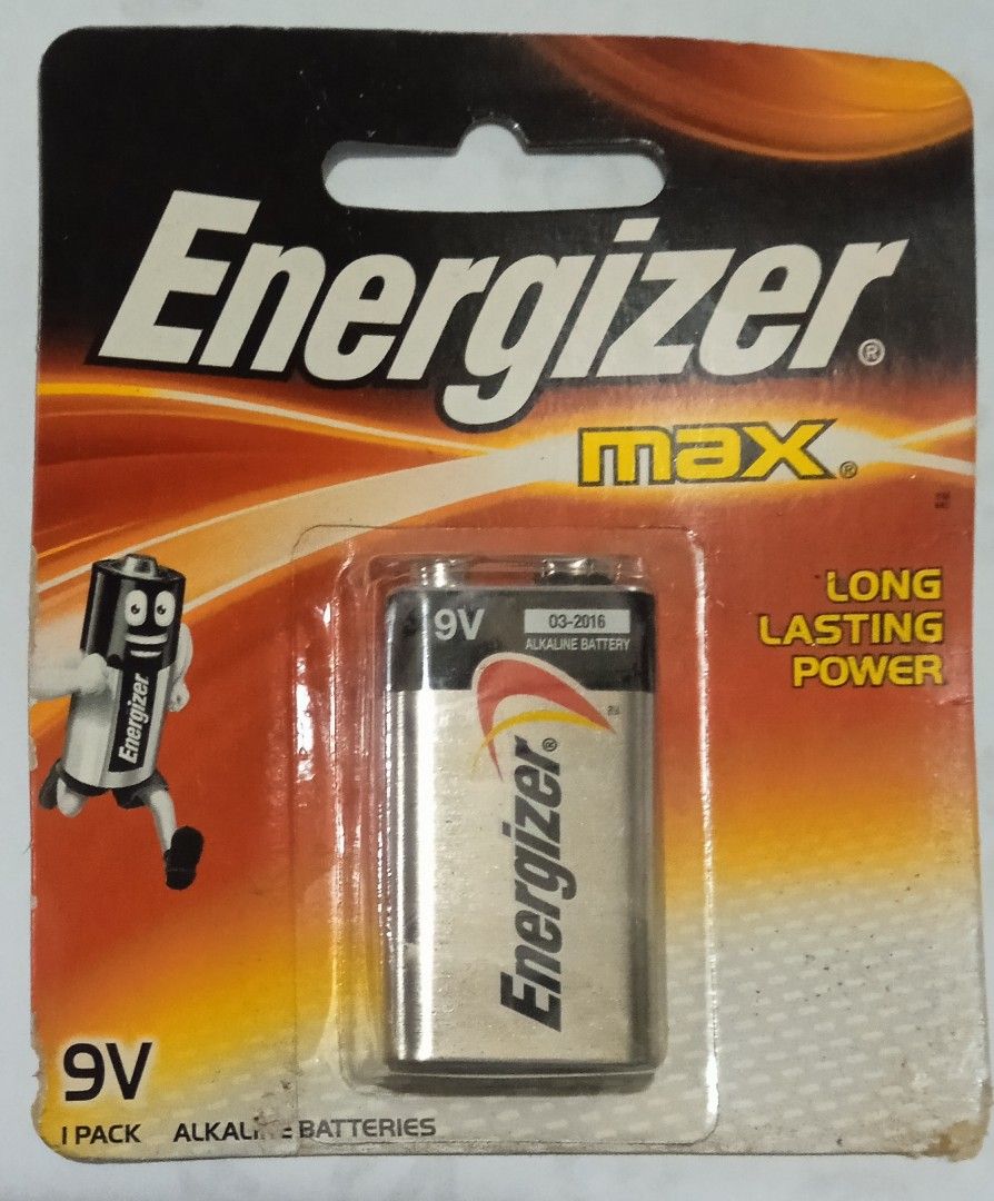 Battery 9V Energizer (Category: Batteries & Chargers) located in Manila. Submitted by zayler (Listing ID 1240999955, Image 1). Description: Original price is at 150 or above limited stocks 10pcs. available buy ALL at 1,000pesos.