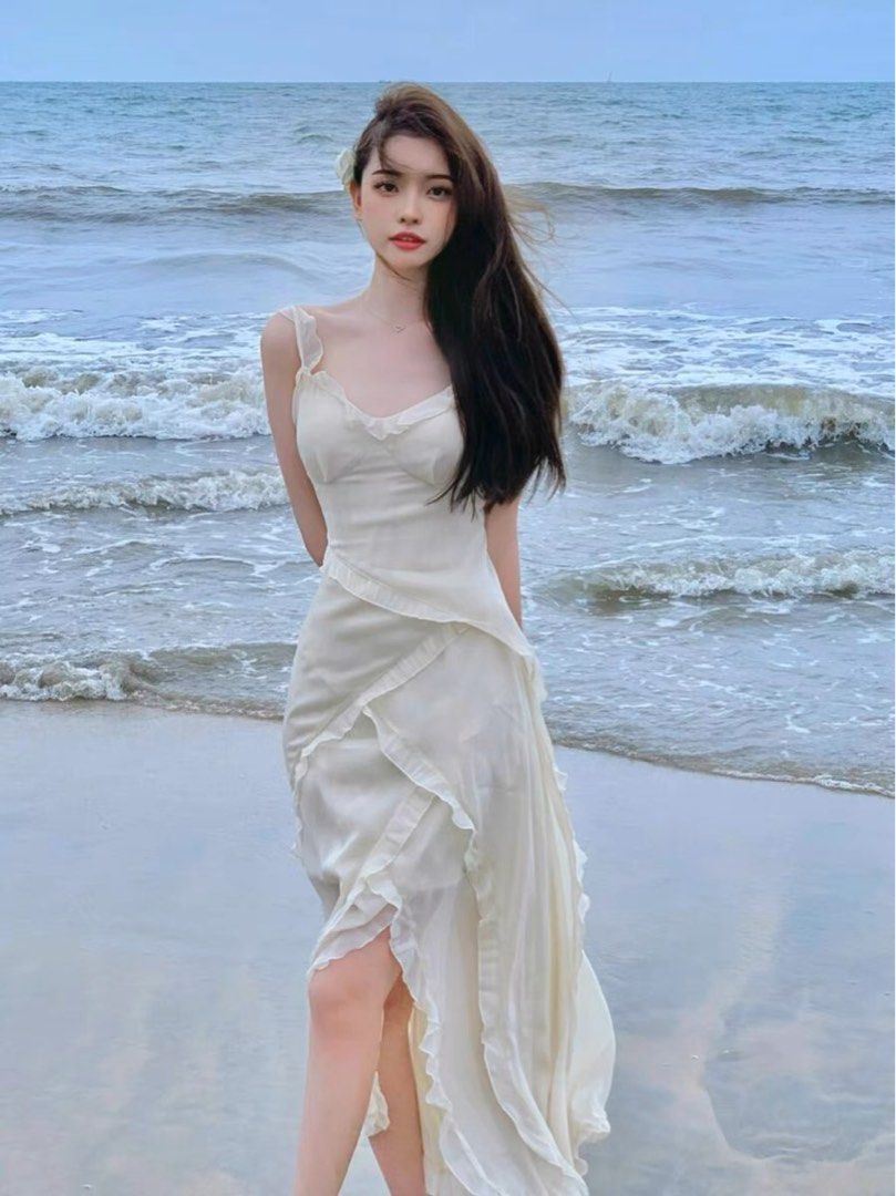 Beach white dress
