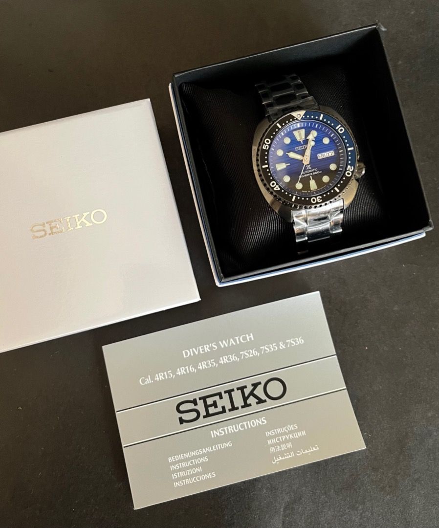 BESTSELLER BNEW AUTHENTIC SEIKO SRPD11J1 Prospex Turtle Automatic Diver Save the Ocean Blue Dial Japan Watch P28 990