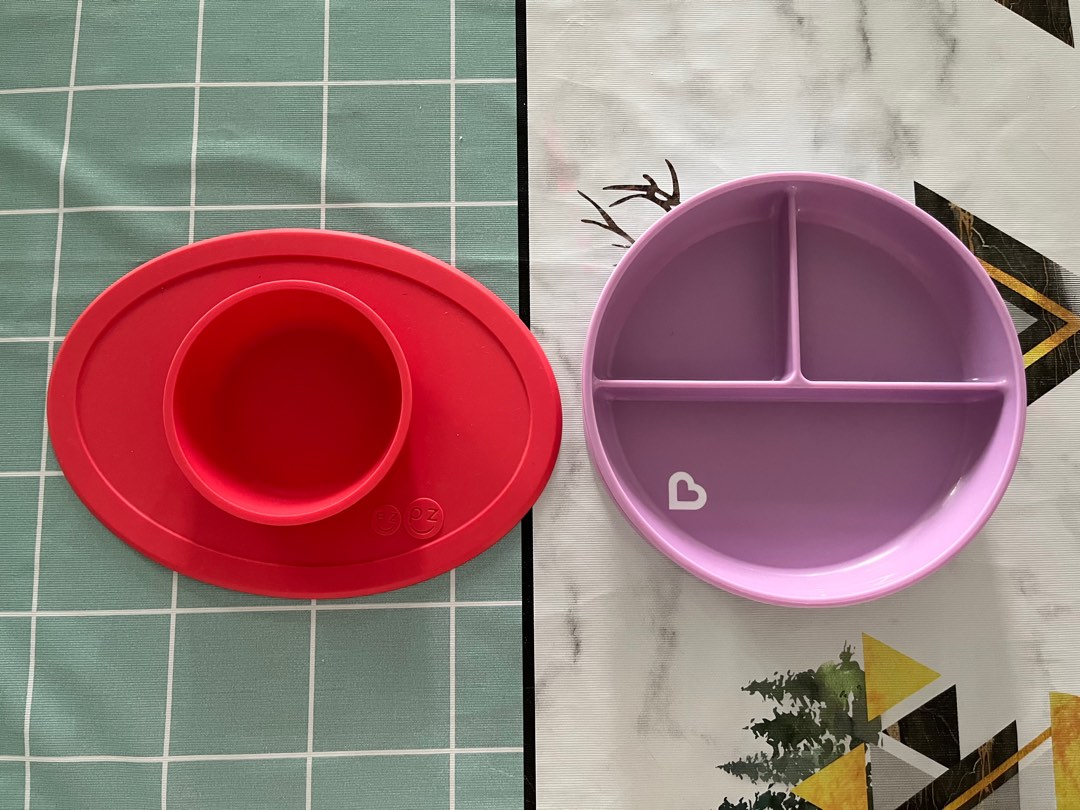 BLW baby led weaning plates ezpz munchkin, Babies & Kids, Nursing